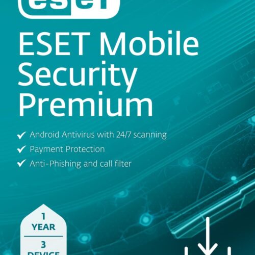 eset mobile security premium – antivirus móvil 2024 (3 dispositivos, 1 año)