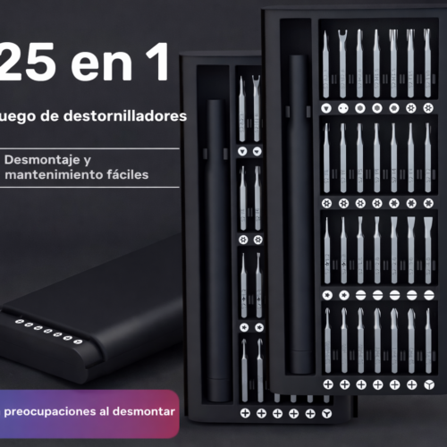 juego de destornilladores de precisión 25 en 1 para reparación