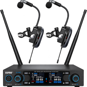 Micrófonos Inalámbricos para Saxofón SGPRO D-333T UHF Dua