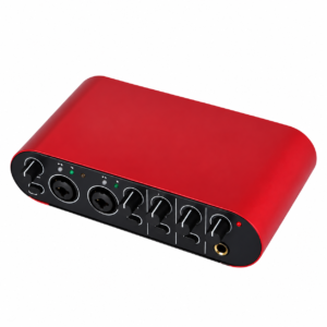 Interfaz de Audio USB 2 Canales con Phantom 48V