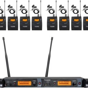 OPQRST Sistema In Ear Monitor 8 Bodypacks 2 Canales